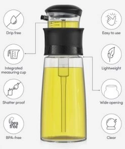 Belwares Oil Measure Dispenser Bottle, Press and Measure Oil Dispenser 2 bottle, 400 ML 13 Belwares Oil Measure Dispenser Bottle, Press and Measure Oil Dispenser 2 bottle, 400 ML -Kitchen Storage shop unnamed file 738