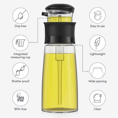 Belwares Oil Measure Dispenser Bottle, Press and Measure Oil Dispenser 2 bottle, 400 ML 8 Belwares Oil Measure Dispenser Bottle, Press and Measure Oil Dispenser 2 bottle, 400 ML - Image 6