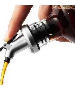 Juvale 2-Pack Oil and Vinegar Dispensers 12 Oz 355mL Glass Cruet Bottles with Lever Release Pourers