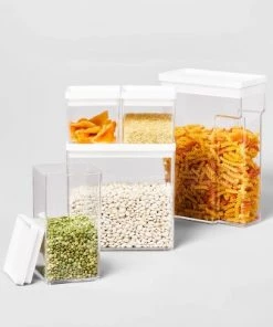 8"W X 4"D X 11.5"H Plastic Food Storage Container With Snap Lid Clear - Brightroom™ -Kitchen Storage shop unnamed file 769