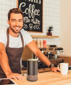 Kaffe Glass Coffee Storage Canister with Airtight Lid Silver 5 Kaffe Glass Coffee Storage Canister with Airtight Lid Silver -Kitchen Storage shop unnamed file 863