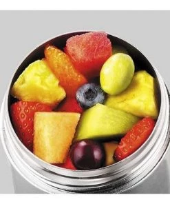 THERMOS FOOGO Vacuum Insulated Stainless Steel 10-Ounce Food Jar, Blue/Yellow