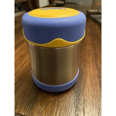 THERMOS FOOGO Vacuum Insulated Stainless Steel 10-Ounce Food Jar, Blue/Yellow 6 THERMOS FOOGO Vacuum Insulated Stainless Steel 10-Ounce Food Jar, Blue/Yellow - Image 4
