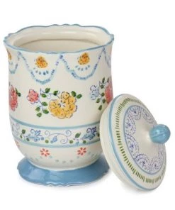 Gibson Elite Anaya Ceramic Canister with Lid in Floral