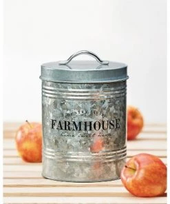 Amici Home Farmhouse Metal Storage Canister, 76oz
