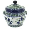 Blue Rose Pottery Blue Rose Polish Pottery Blue Tulip Medium Canister -Kitchen Storage shop unnamed file 916