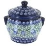 Blue Rose Pottery Blue Rose Polish Pottery Seaside Swirl Small Canister -Kitchen Storage shop unnamed file 918