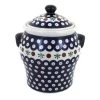 Blue Rose Pottery Blue Rose Polish Pottery Nature Large Canister 2 Blue Rose Pottery Blue Rose Polish Pottery Nature Large Canister -Kitchen Storage shop unnamed file 919