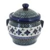 Blue Rose Pottery Blue Rose Polish Pottery Mosaic Flower Medium Canister 1 Blue Rose Pottery Blue Rose Polish Pottery Mosaic Flower Medium Canister -Kitchen Storage shop unnamed file 923