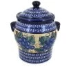 Blue Rose Pottery Blue Rose Polish Pottery Grapes Large Canister 1 Blue Rose Pottery Blue Rose Polish Pottery Grapes Large Canister -Kitchen Storage shop unnamed file 930