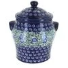 Blue Rose Pottery Blue Rose Polish Pottery Seaside Swirl Large Canister -Kitchen Storage shop unnamed file 931