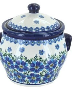 Blue Rose Pottery Blue Rose Polish Pottery Kalina Small Canister