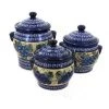 Blue Rose Pottery Blue Rose Polish Pottery Grapes Canister Set -Kitchen Storage shop unnamed file 935