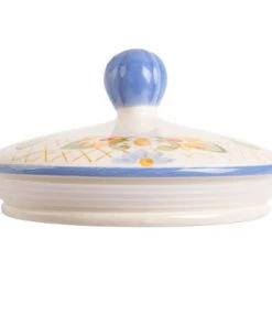 Gibson Laurie Gates California Designs Tierra 2.7 Quarts Hand Painted Stoneware Canister with Lid 16 Gibson Laurie Gates California Designs Tierra 2.7 Quarts Hand Painted Stoneware Canister with Lid -Kitchen Storage shop unnamed file 945