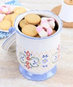 Gibson Laurie Gates California Designs Tierra 2.7 Quarts Hand Painted Stoneware Canister with Lid 18 Gibson Laurie Gates California Designs Tierra 2.7 Quarts Hand Painted Stoneware Canister with Lid -Kitchen Storage shop unnamed file 947