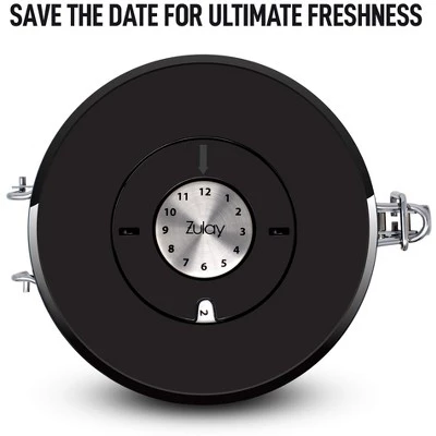 Zulay Kitchen Stainless Steel Coffee Canister with Air Filter and Date Tracking 4 Zulay Kitchen Stainless Steel Coffee Canister with Air Filter and Date Tracking - Image 2