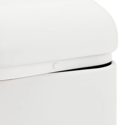 Juvale 4 Pack Stainless Steel Kitchen Canister Set (4.5 x 4.5 x 6 In, White) 4 Juvale 4 Pack Stainless Steel Kitchen Canister Set (4.5 x 4.5 x 6 In, White) - Image 2