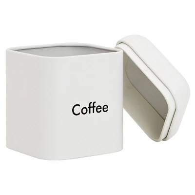 Juvale 4 Pack Stainless Steel Kitchen Canister Set (4.5 x 4.5 x 6 In, White) 5 Juvale 4 Pack Stainless Steel Kitchen Canister Set (4.5 x 4.5 x 6 In, White) - Image 3