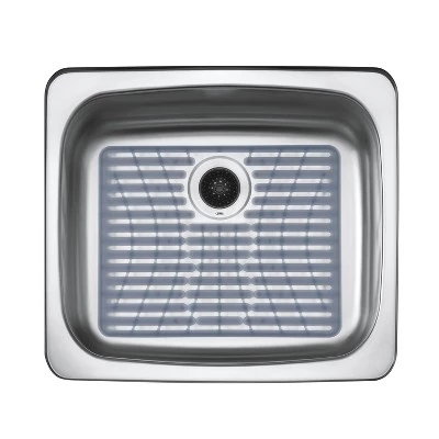 OXO 16.3" x 12.8" Silicone Sink Mat Gray 4 OXO 16.3" x 12.8" Silicone Sink Mat Gray - Image 3