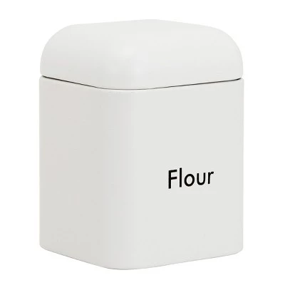 Juvale 4 Pack Stainless Steel Kitchen Canister Set (4.5 x 4.5 x 6 In, White) 7 Juvale 4 Pack Stainless Steel Kitchen Canister Set (4.5 x 4.5 x 6 In, White) - Image 5