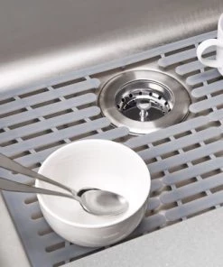 OXO 16.3" x 12.8" Silicone Sink Mat Gray 10 OXO 16.3" x 12.8" Silicone Sink Mat Gray -Kitchen Storage shop unnamed file 99